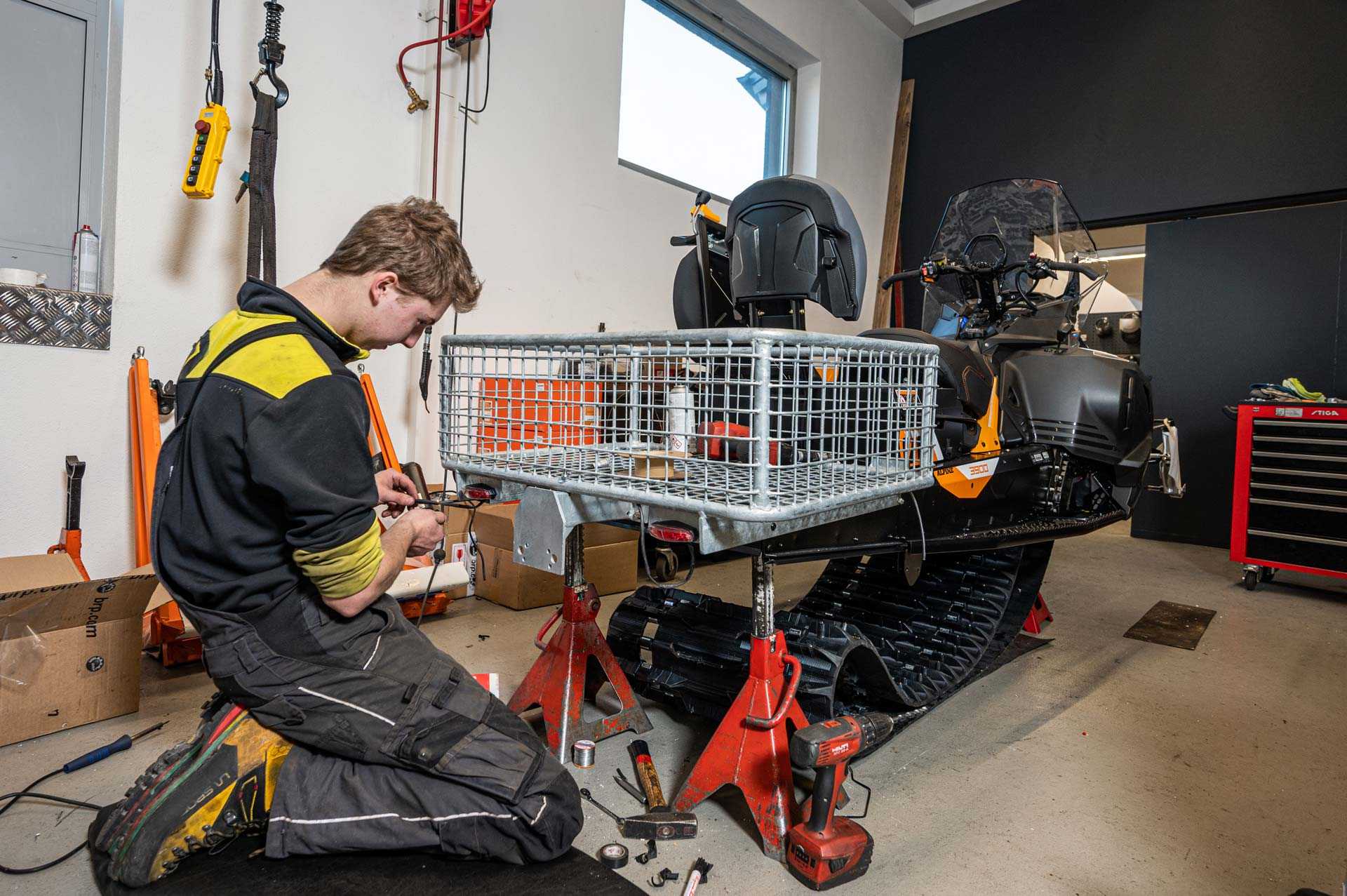 arbeitsschlitten reparatur