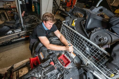 werkstatt-landtechnik Servicearbeiten an einen Ski-doo